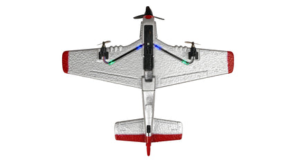 RC Geeks | RCG Racing ZY-908 War Bird Mini Plane - Silver/Red