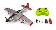 RC Geeks | RCG Racing ZY-908 War Bird Mini Plane - Silver/Red