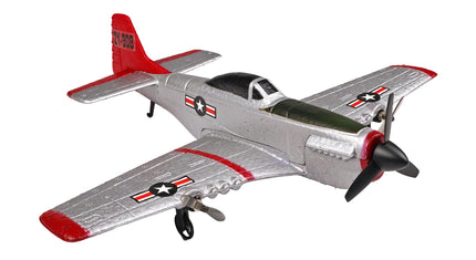 RC Geeks | RCG Racing ZY-908 War Bird Mini Plane - Silver/Red