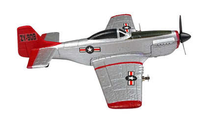 RC Geeks | RCG Racing ZY-908 War Bird Mini Plane - Silver/Red