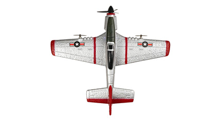 RC Geeks | RCG Racing ZY-908 War Bird Mini Plane - Silver/Red