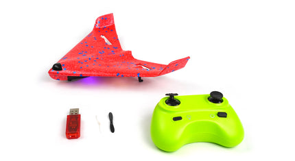 RC Geeks | RCG Racing ZY-325 Stealth Mini Flying-Wing Plane - Red