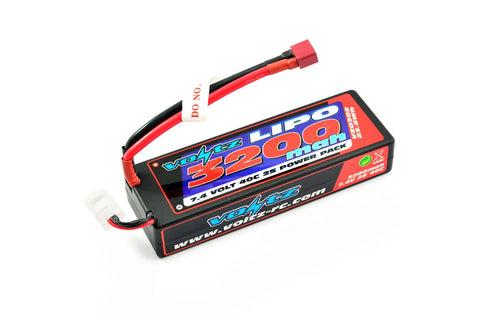 Voltz 3200mah 2S 7.4V 40C Hardcase LiPo Battery Car Accessories Voltz 
